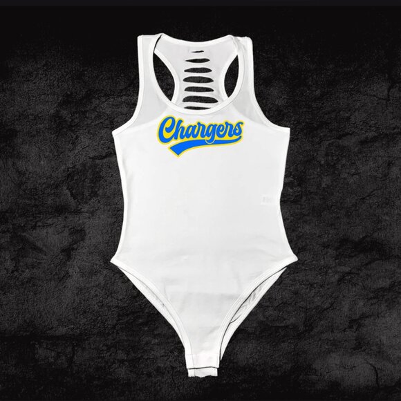 Los Angeles Charger Football Bodysuit, San Diego Charger GF/mom/mothers gift - Picture 1 of 2